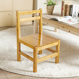 사각 원목/스마일 대나무 등받이 의자(GTL18205)