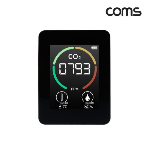 이산화탄소 측정기 CO2 공기질 가정용 실내 습도 온도(WA9F825)