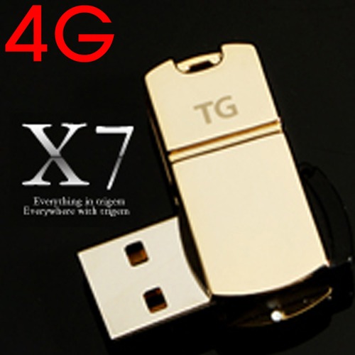 (국내산 제품) TG삼보 USB 메모리 Dvbrothers 엑스세븐 4G 스윙캡 방식(AQE-0697)