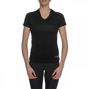 프리즘 브이넥 숏 슬리브_블랙 티셔츠 등산(W143290)