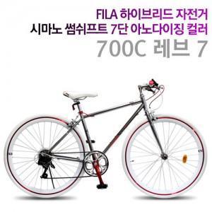 700C 레브 7 - FILA 시마노 7단 하이브리드자전거 크롬프레임 여성 남성 사이즈(W116541)