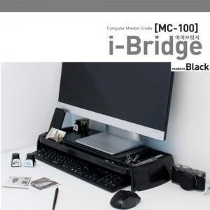 [아이브릿지(MC-100)-블랙]/2단 데스크 모니터받침대(W103810)