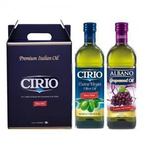 (17년설) ALBANO CIRIO 이탈리아 선물세트 올리브유500 / 포도씨유500 (2P)(W02097B)