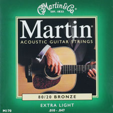 MARTIN 80/20 BRONZE M170통기타줄(010-0470EXTRA LIGHT(WM-80/20 BRONZE M170)