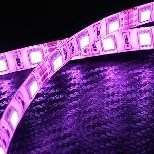 5050 3칩 LED바램프 1롤(5미터) 검띠 핑크(W247087)