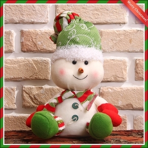 녹색모자 눈사람 인형/앉아 있는 레드 주머니 눈사람(XDS-3280)